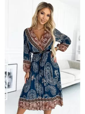 Rochie NUMOCO 510-1 ALBASTRU