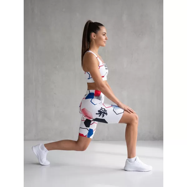  Jambiere funcționale premium pentru femei deasupra genunchiului ALTISPORT VOJ/ALW036LEG02 HEXA ALB 