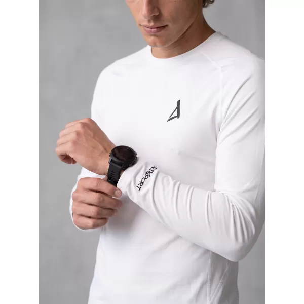  Tricou de compresie funcțional premium pentru bărbați ALTISPORT VOJ/ALM000TR03 ALB 