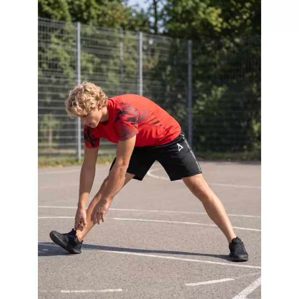  Tricou de compresie funcțional premium cu mâneci scurte pentru bărbați ALTISPORT VOJ/ALM039TR04 ROȘU 