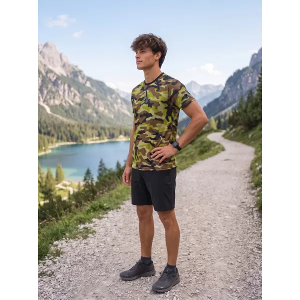  Tricou funcțional premium pentru bărbați ALTISPORT VOJ/ALM038TR01 ARMY VERDE 
