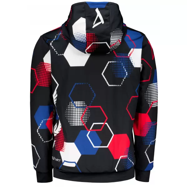  Hanorac funcțional premium pentru bărbați ALTISPORT VOJ/ALM036MI01 HEXA BLACK 