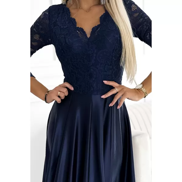  Rochie NUMOCO AMBER 309-7 ALBASTRU 