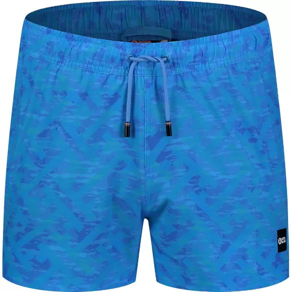  Pantaloni scurți de înot pentru bărbați NORDBLANC RAINFOREST NBSPM8019 ALBASTRU 