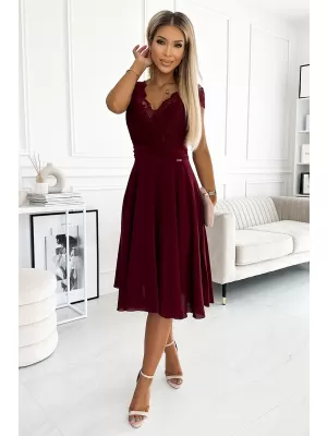 Rochie NUMOCO LINDA 381-5 ROŞU