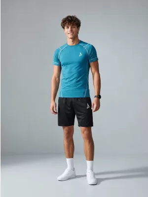 Tricou de compresie funcțional premium cu mâneci scurte pentru bărbați ALTISPORT VOJ/ALM000TR04 ROȘU