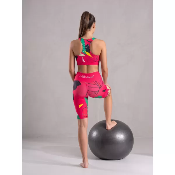 Jambiere funcționale premium pentru femei deasupra genunchiului ALTISPORT VOJ/ALW042LEG02 ROZ 