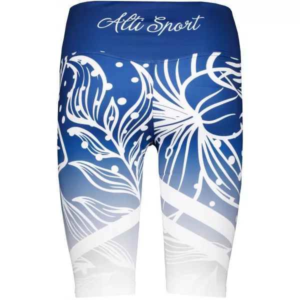  Jambiere funcționale premium pentru femei deasupra genunchiului ALTISPORT VOJ/ALW045LEG02 BLEUMARIN/ALB 