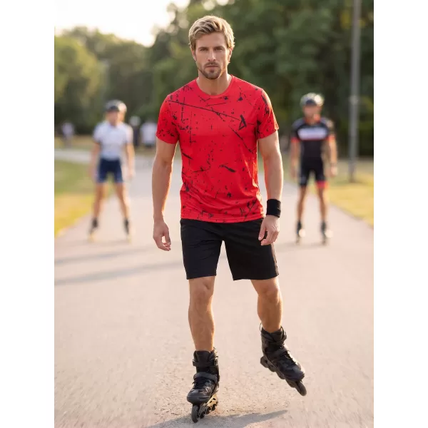  Tricou funcțional premium pentru bărbați ALTISPORT VOJ/ALM034TR01 ROȘU 