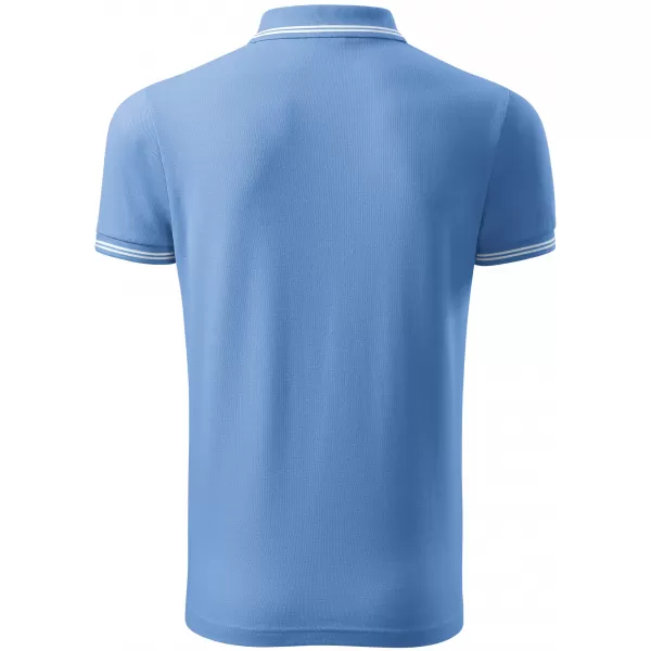  Tricou pentru bărbați cu guler ALTISPORT NoPrint NP/ALM912 CER ALBASTRU 