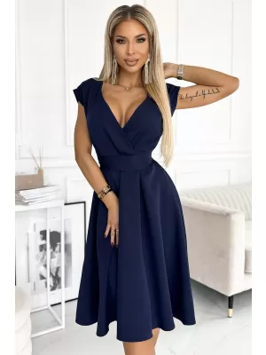 Rochie NUMOCO SCARLETT 348-6 ALBASTRU