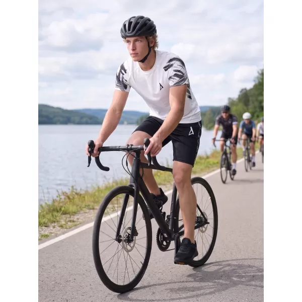  Tricou de compresie funcțional premium cu mâneci scurte pentru bărbați ALTISPORT VOJ/ALM039TR04 ALB 