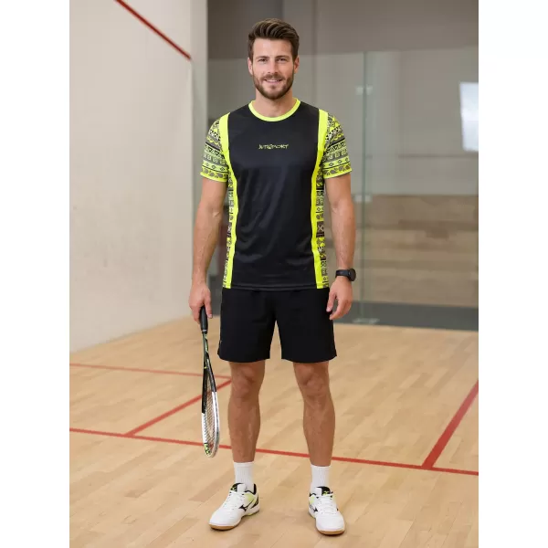  Tricou funcțional premium pentru bărbați ALTISPORT VOJ/ALM043TR01 GALBEN NEON 