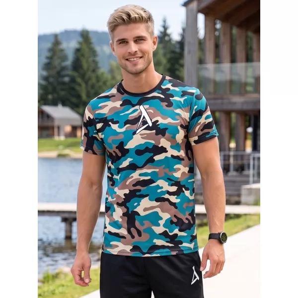  Tricou funcțional premium pentru bărbați ALTISPORT VOJ/ALM038TR01 KEROSEN/MARO 