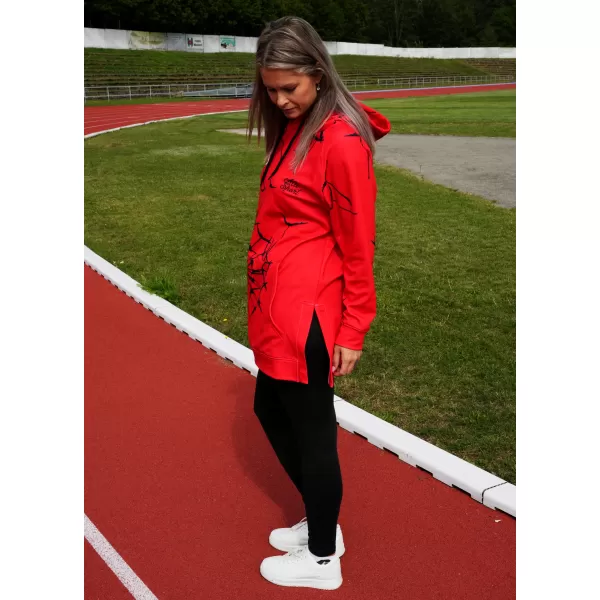  Hanorac funcțional premium pentru femei ALTISPORT VOJ/ALW035MI03 ROȘU 