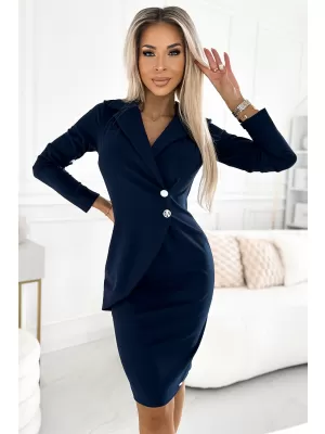 Rochie NUMOCO 340-5 ALBASTRU