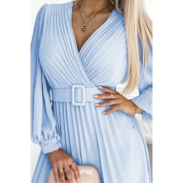  Rochie NUMOCO KLARA 414-10 ALBASTRU 