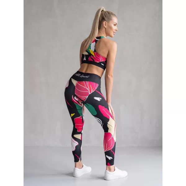  Jambiere funcționale lungi premium de damă ALTISPORT VOJ/ALW042LEG01 NEGRU 