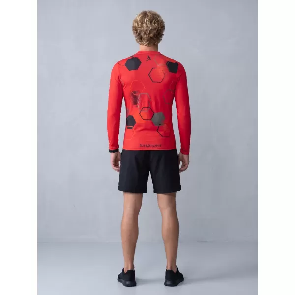  Tricou de compresie funcțional premium pentru bărbați ALTISPORT VOJ/ALM037TR03 ROȘU 