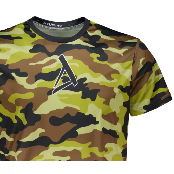  Tricou funcțional premium pentru bărbați ALTISPORT VOJ/ALM038TR01 ARMY VERDE 