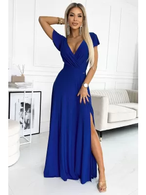 Rochie NUMOCO CRYSTAL 411-9 ALBASTRU