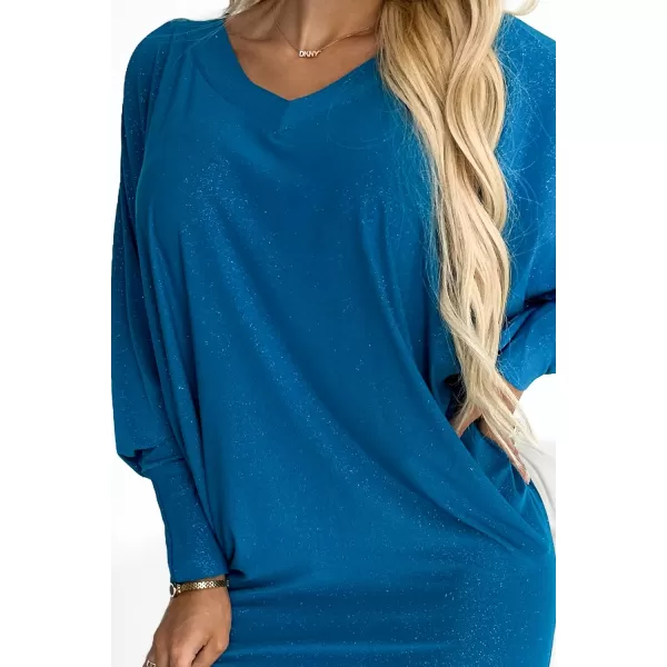  Rochie NUMOCO A402-3 ALBASTRU 