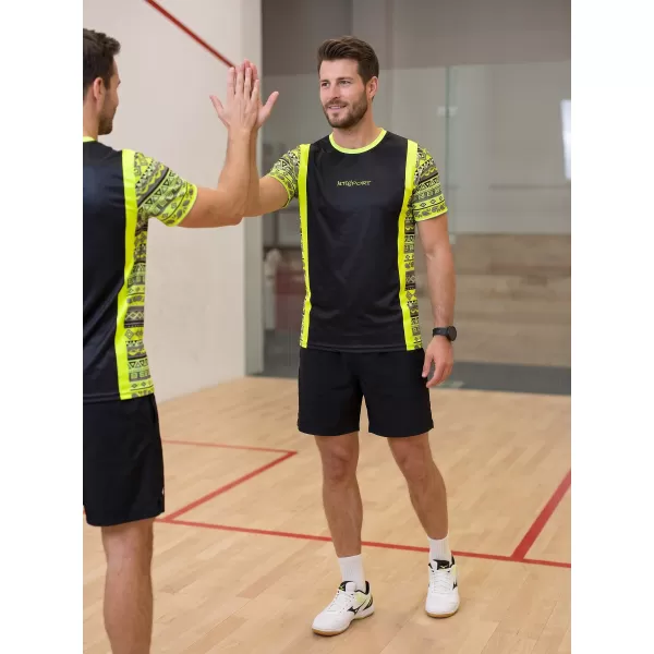  Tricou funcțional premium pentru bărbați ALTISPORT VOJ/ALM043TR01 GALBEN NEON 