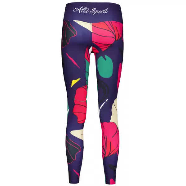  Jambiere funcționale lungi premium de damă ALTISPORT VOJ/ALW042LEG01 ALBASTRU INCHIS 