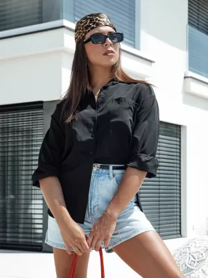 Cămaşă DSTREET ELEGANZZA DY0437 NEGRU