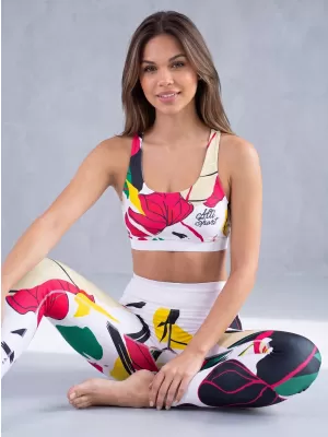Jambiere funcționale lungi premium de damă ALTISPORT VOJ/ALW042LEG01 ALB