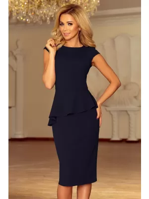 Rochie NUMOCO MIDI A192-4 ALBASTRU