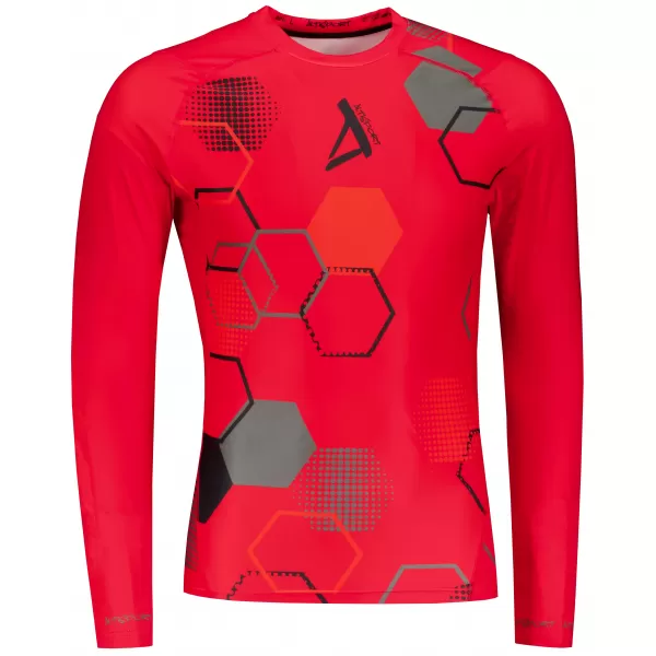  Tricou de compresie funcțional premium pentru bărbați ALTISPORT VOJ/ALM037TR03 ROȘU 