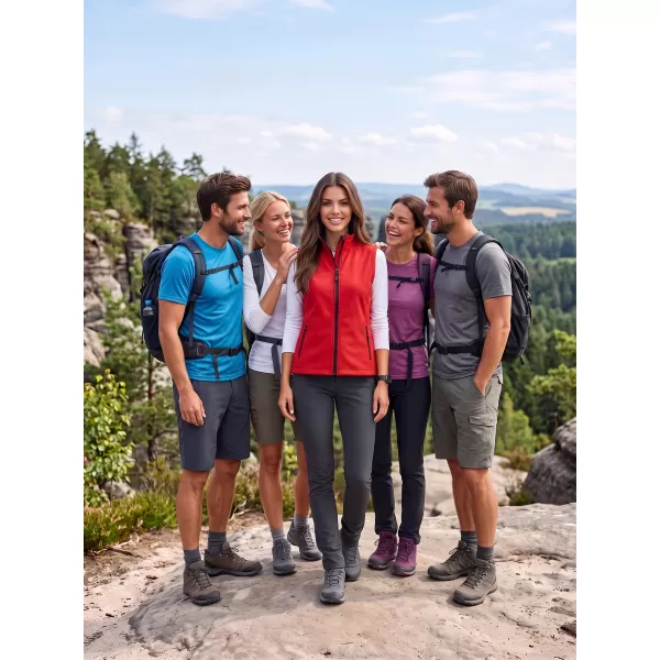 Vesta softshell dama ALTISPORT NoPrint NP/ALW7211NJ ROȘU/NEGRU 