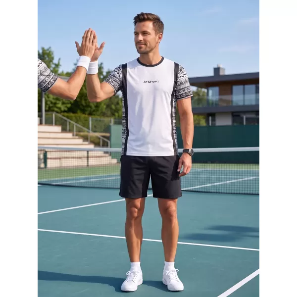  Tricou funcțional premium pentru bărbați ALTISPORT VOJ/ALM043TR01 ALB 
