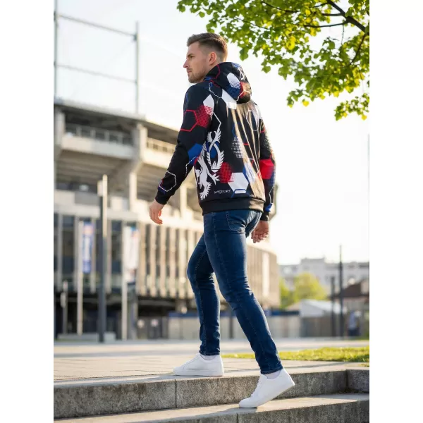  Hanorac funcțional premium pentru bărbați ALTISPORT VOJ/ALM036MI01 HEXA BLACK 