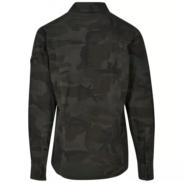  Cămaşă BRANDIT SLIM WORKER BD4005 CAMO DE MĂSLINE 