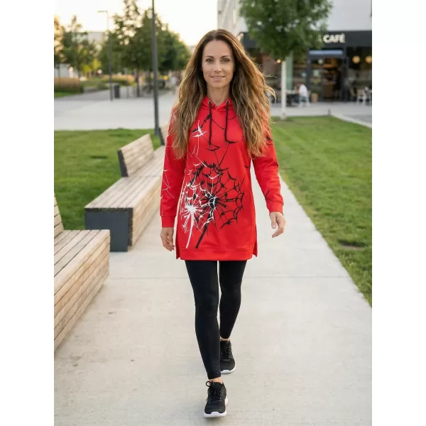  Hanorac funcțional premium pentru femei ALTISPORT VOJ/ALW035MI03 ROȘU 