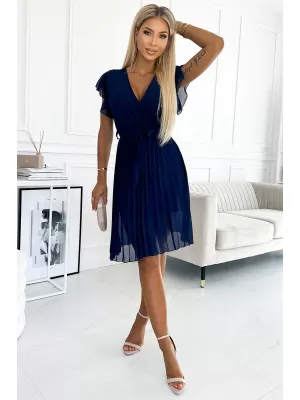 Rochie NUMOCO 424-3 ALBASTRU