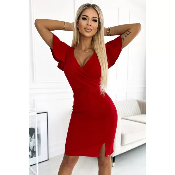  Rochie NUMOCO NINA 479-3 ROŞU 