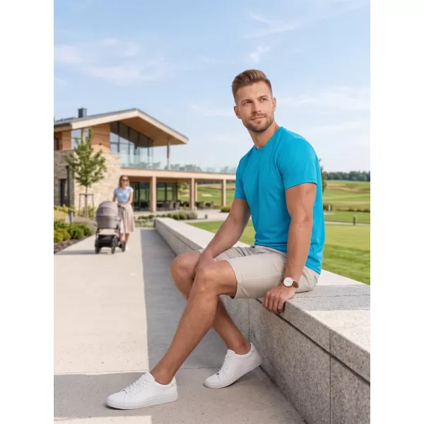  Tricou funcțional pentru bărbați ALTISPORT NoPrint NP/ALM421 TURCOAZ 