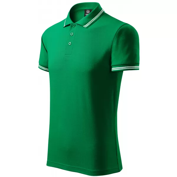  Tricou pentru bărbați cu guler ALTISPORT NoPrint NP/ALM912 VERDE MEDIU 