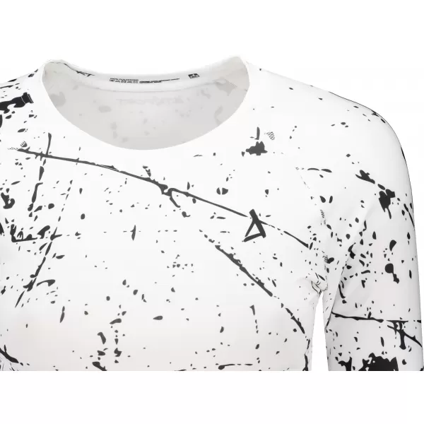  Crop top funcțional premium pentru femei, cu mâneci lungi ALTISPORT VOJ/ALW034TR04 ALB 