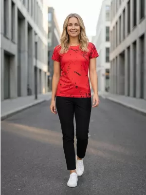 Tricou funcțional premium pentru femei ALTISPORT VOJ/ALW034TR01 NEGRU