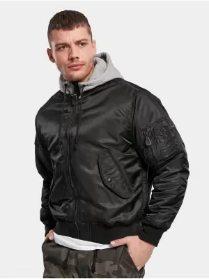 Sacou BRANDIT HOODED MA BD3150 NEGRU/GRI