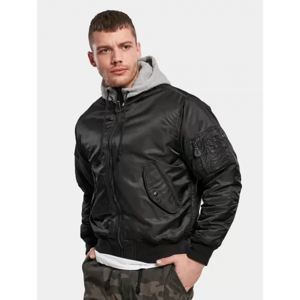  Sacou BRANDIT HOODED MA BD3150 NEGRU/GRI 