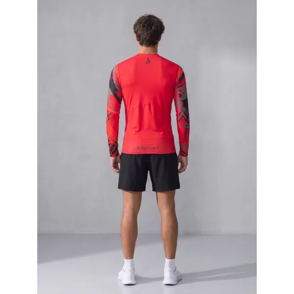  Pánské funkční kompresní tričko premium ALTISPORT VOJ/ALM039TR03 ČERVENÁ 