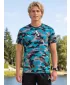 Tricou funcțional premium pentru bărbați ALTISPORT VOJ/ALM038TR01 KEROSEN/NEGRU