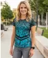Tricou funcțional premium pentru femei ALTISPORT VOJ/ALW045TR01 SMARALD/NEGRU