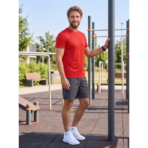  Tricou funcțional pentru bărbați ALTISPORT NoPrint NP/ALM421 ROȘU 
