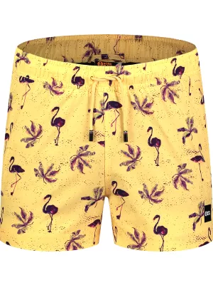 Pantaloni scurți de înot pentru bărbați NORDBLANC RAINFOREST NBSPM8019 CHIHLIMBAR